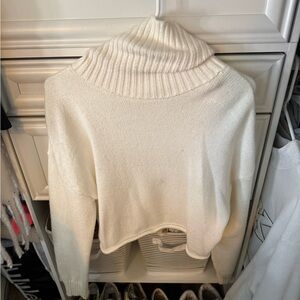 Garage Cream Cowl Neck Sweater